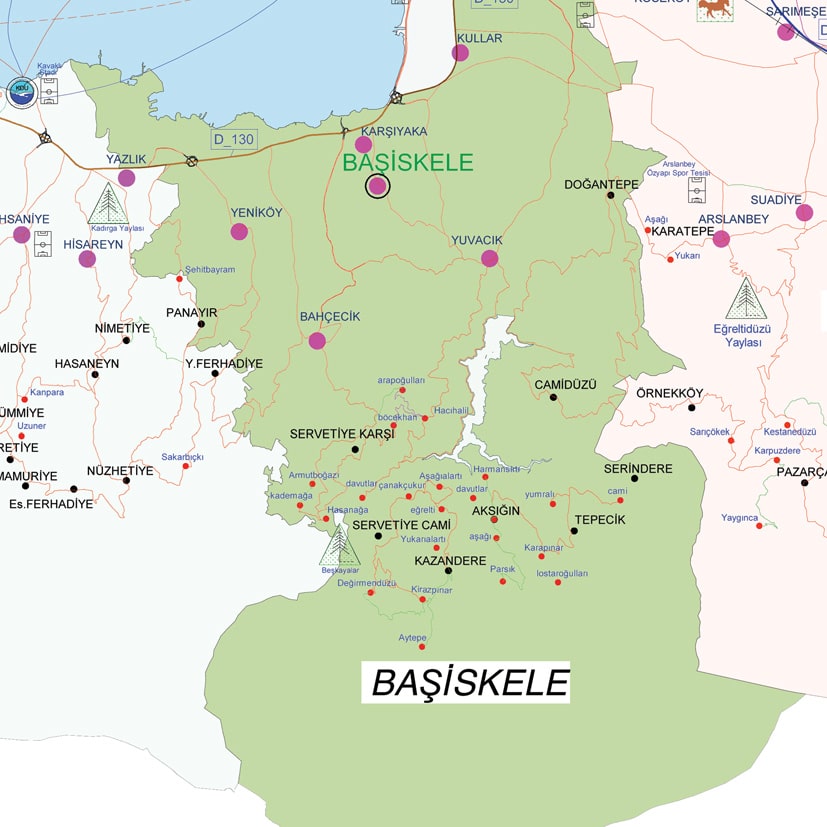 kocaeli trekking map Yuvacık Mavi Kayalar Kahvaltı Restoran